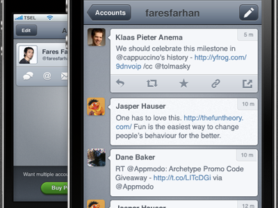 Peep might see the light twitter client app