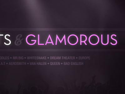 Tights & Glamorous 90s designersmx glamrock mixtape purple