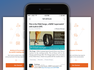 Top Articles view iphone app light magazine minimal orange rightrelevance white