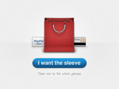 Snuggs Landing - Store section blue creditcard icon paypal icon red snuggs