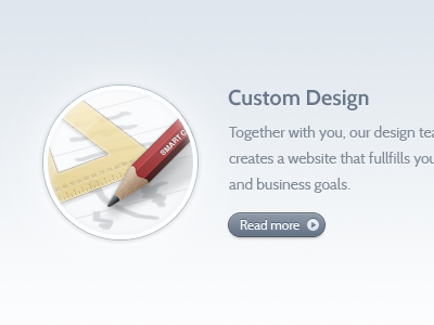 Feature item button copy feature illustration light pencil website