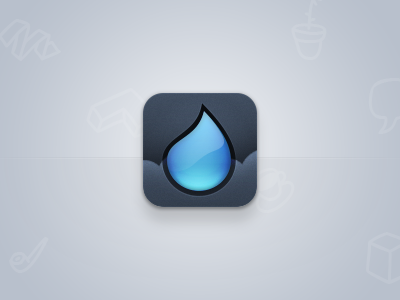 drop icon by Fares Farhan on Dribbble