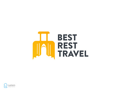 Best Rest Travel baglogo branding creative logo design freelance design freelance designer logo logo design logo designer logo maker logo mark logo marks logodesign plane plane logo tour travel travel logo traveling travellogo