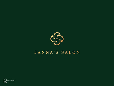 Janna's Salon beauty salon branding design elegant elegant logo freelance freelancer js logo logo logo design logo designer logo maker logo mark logodesign logogram logomark logos nail salon royal logo