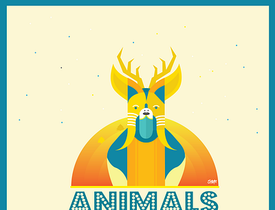 Animal shape animal animal illustration branding design flat illustration illustrator