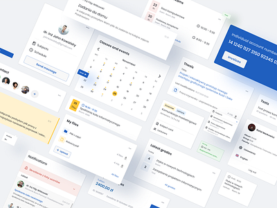 E-learning University Systems UI Components