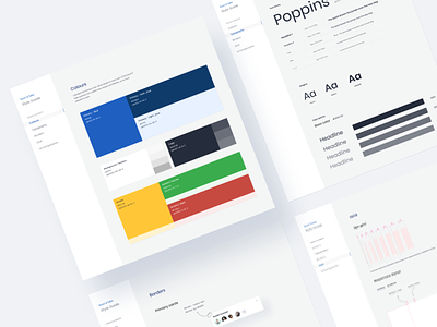 Style Guide of E-learning Web App branding colors colorscheme design guidelines styleguide typography ui ux web webdesign