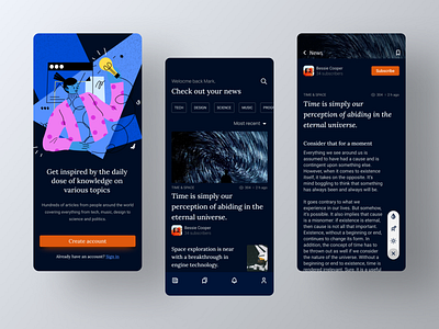 News Mobile App Concept