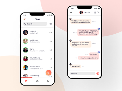 ChatApp UI app app design chatapp clear design comunication dribbble ios messages minimal mobile design mobile ui simple ui uidesign uiux