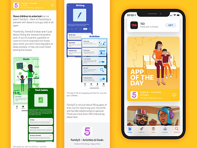 Family 5 - app of the day app app design app of the day app store apple branding illustration ui