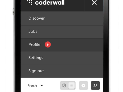 Home Phone coderwall dropdown menu mobile rwd