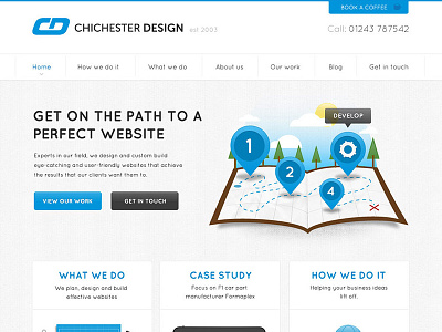 Chichester Design illustration map ui website