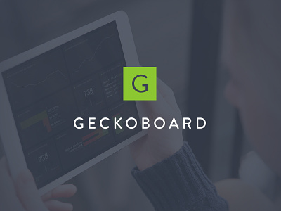 Geckoboard branding brand branding dashboard geckoboard logo metrics