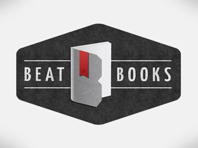 Beat Books Logo book branding logo texture