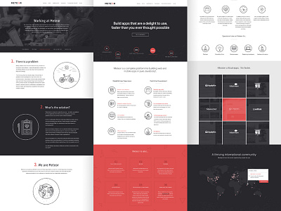 Meteor website icons illustration meteor meteorjs ui website