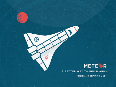 Meteor Poster meteor planet poster rocket shuttle space
