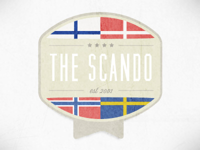 Scando Badge Dribbble badge denmark finland logo norway scandinavia scando sweden