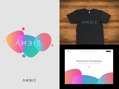 Ambie branding V1 ambie ambient brand branding logo music playlist