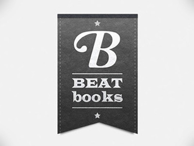 Beat Books Logo #2 bookmark branding logo ribbon texture