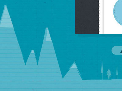 Paper mountains interface mountains paper texture ui