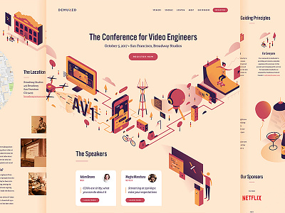 Demuxed 2017 conference demuxed illustration video website