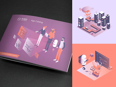 Mibex Brochure 2019 brochure design illustration mibex vector