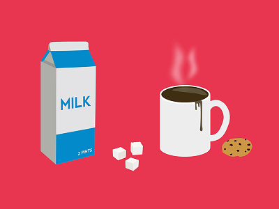 Mixture Illustrations coffee cookie cup milk mixture mixture.io sugar