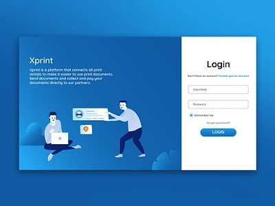 design ui login web animation branding design flat illustration illustrator typography ui ux vector web website