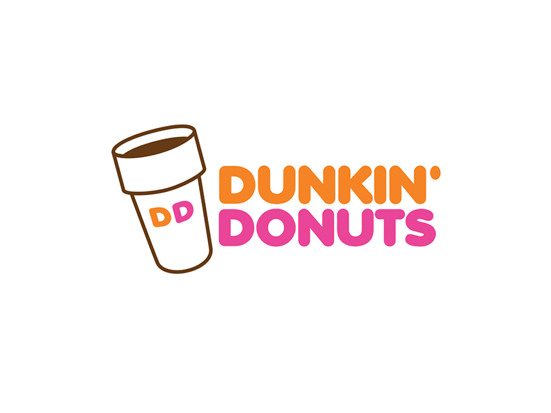 Dunkin' Donuts Logo Animation 2d art 2danimation after effects aftereffects animation dunkin donuts logo logo animation logoanimation motion design motiongraphics