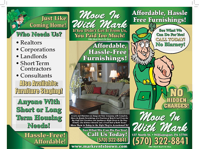 Side One - Tri-Fold Flyer advertisement flyer furniture tri fold