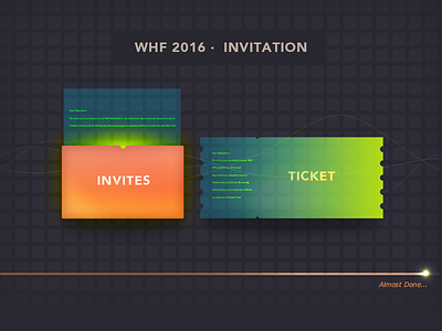 WHF 2016 INVITATION edm illustration invitation security ticket whf