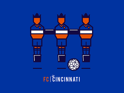 FC Cincinnati Tshirt Design cincinnati design fc cincinnati foosball futbol illustration mls soccer usl vector