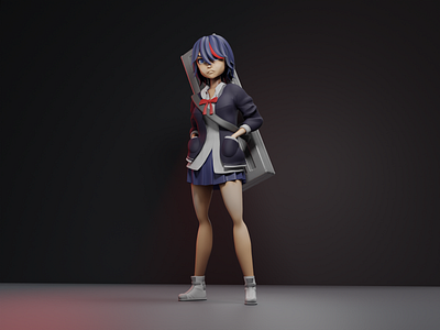 Anime girl 3D