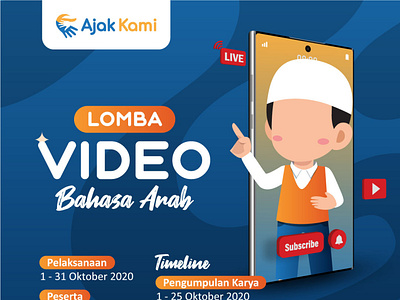 Poster designs - AjakKami Lomba 2020 branding graphic design