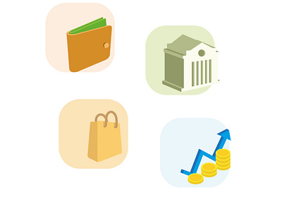 Icons design - FinTech app #1