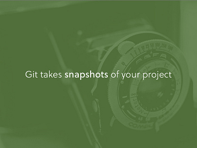 Git'n Started with Version Control analogue camera git keynote presentation slide slideshow talk
