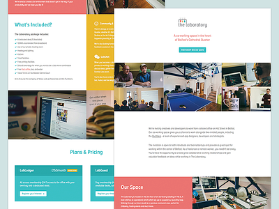 The Laboratory blocks bright co working colourful coworking flat grid laboratory rumble labs website