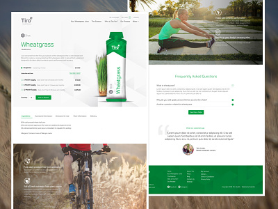 Product Page ecommerce green magento product product page wheatgrass