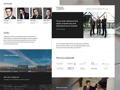 Ferguson & Co Solicitors - Corporate Website corporate freight law fim lawyer solicitors website