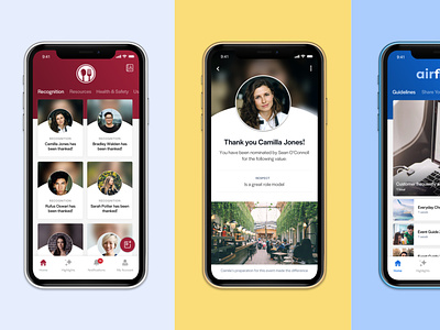 Redesigning Thrive's Mobile Experience employee app internal comms iphonex mobile app mobile app design redesign