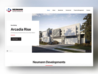 Neumann Developments adobe xd australia design digital marketing gold coast ui web web design website wordpress