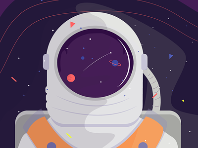 Astronauta illustrator ilustracion ilustration ilustrations space