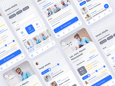 Visit the doctor – mobile app concept