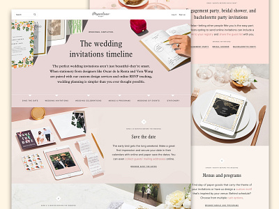 Wedding timeline page invitations photo art direction stationery timeline web design webpage wedding