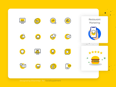 Linear Icons pack design icon icon pck linear linear icon social media