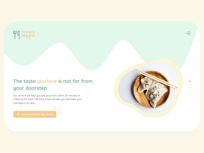 Hungry Spoon - An online food service branding design figma illustration layout logo ui web web design webdesign