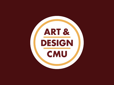 Art and Design Department Emblem - CMU - Color branding design emblem logo