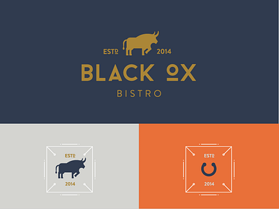 Black Ox Bistro branding branding graphic design icon identity logo mark