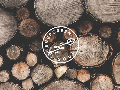 Evergreen Soul brandmark branding compass deer green icon identity mark outdoors stamp tree visual identity