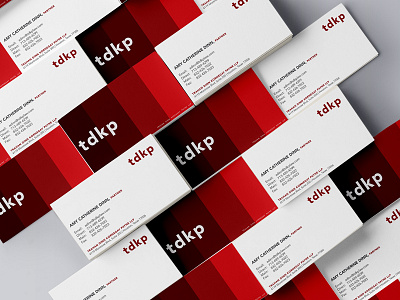 tdkp law business card identity logo